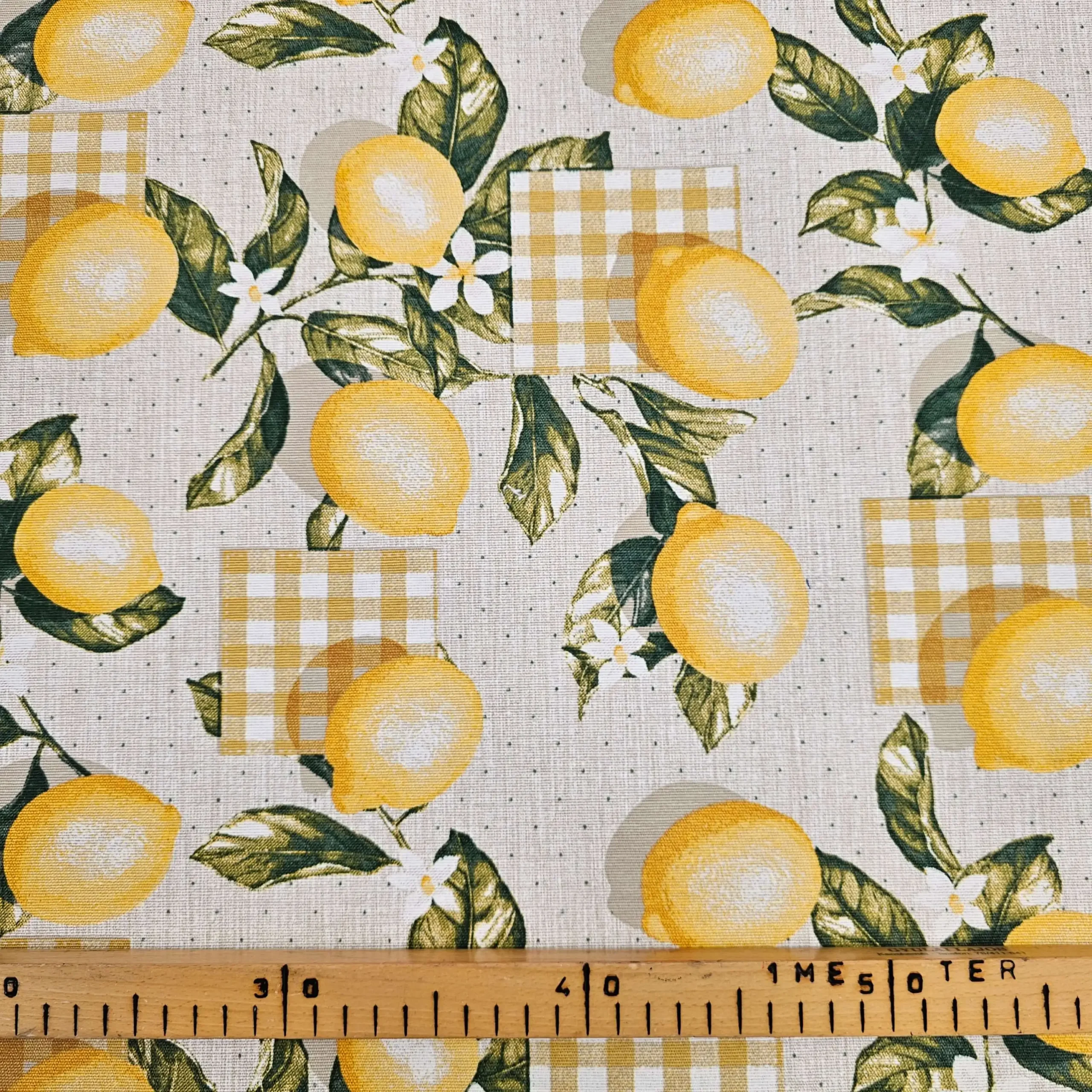 impregnált terítő citrom 140 cm